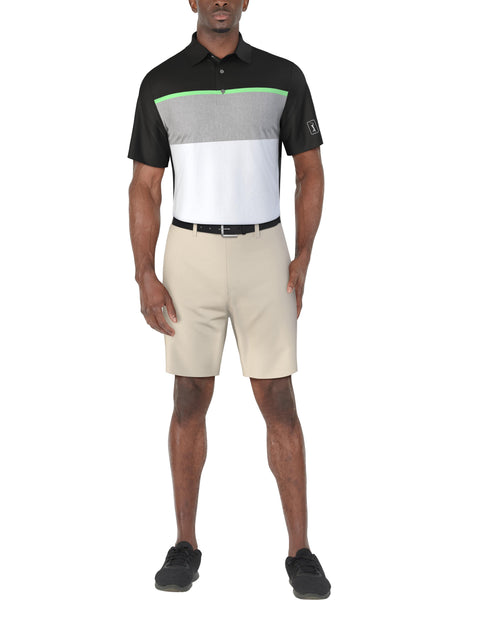 Color Block Golf Polo (Caviar) 