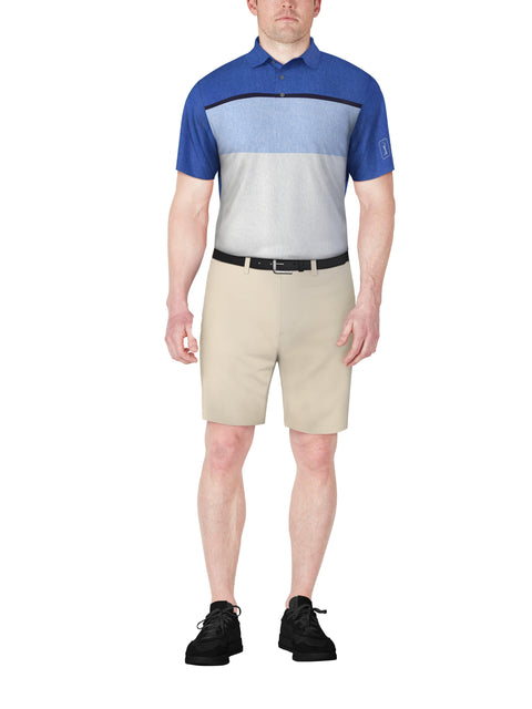 Color Block Golf Polo (Princess Blue) 