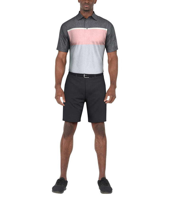 Color Block Golf Polo (Iron Gate) 