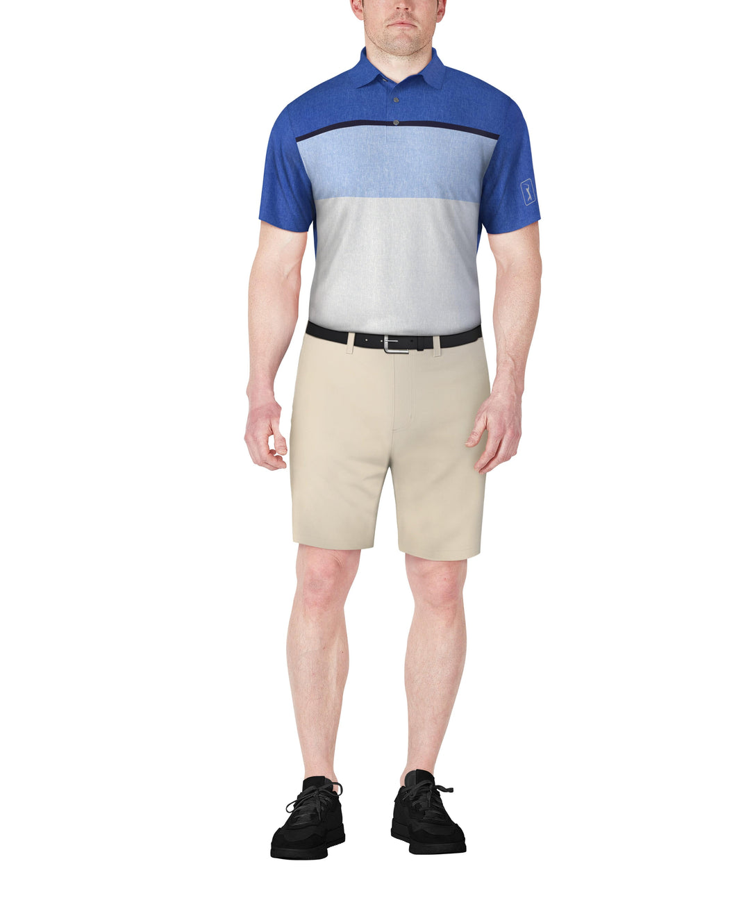 Color Block Golf Polo (Princess Blue) 