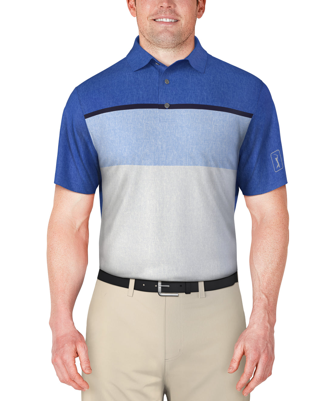 Color Block Golf Polo (Princess Blue) 