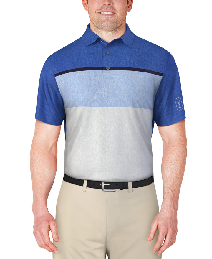 Color Block Golf Polo (Princess Blue) 