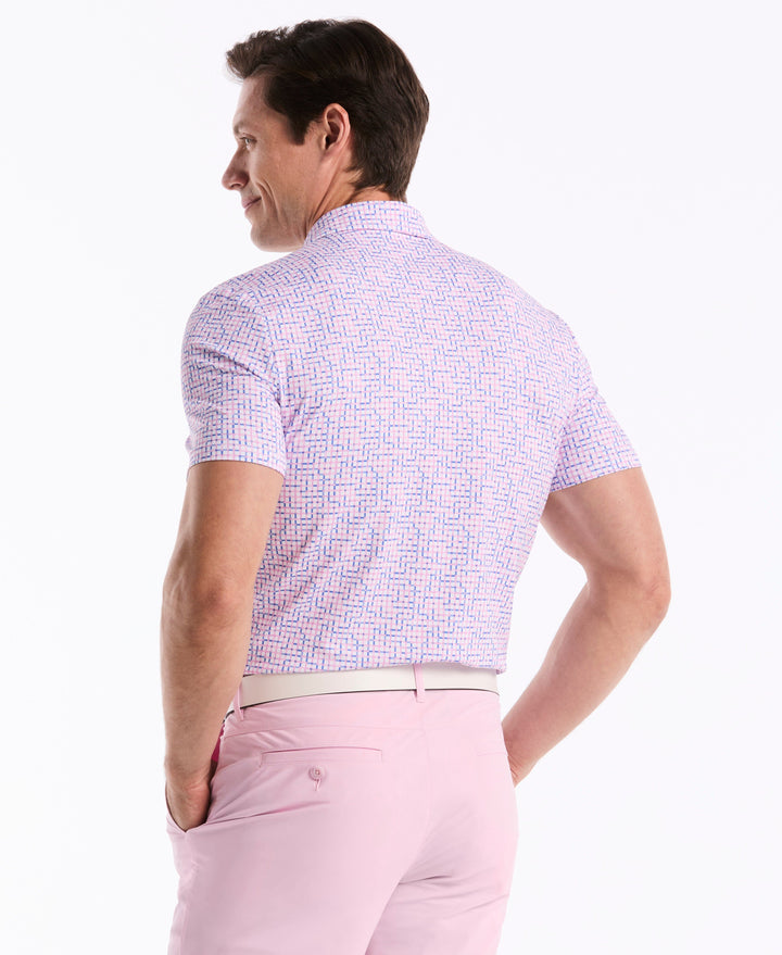 Color Theory Gingham Golf Polo (Pirouette) 