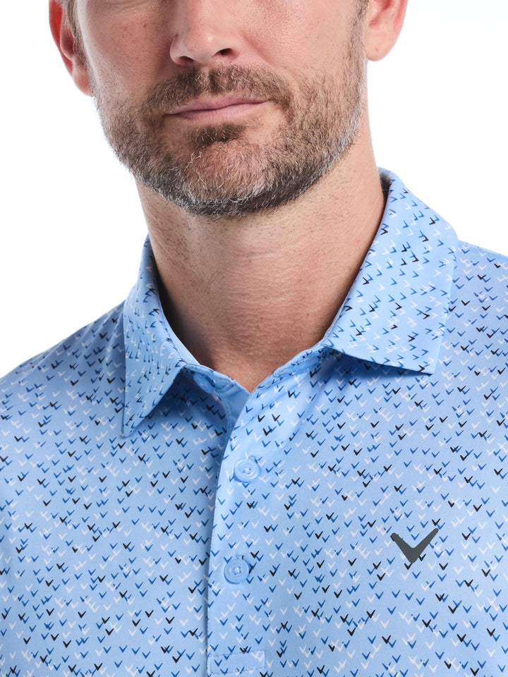 Men's Confetti Chevron All Over Polo
