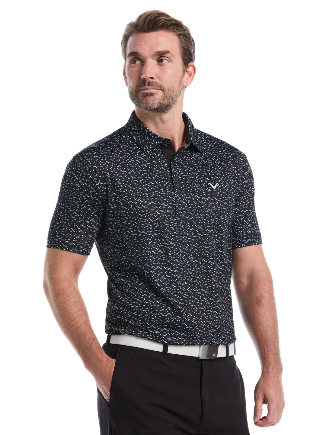 Men's Confetti Chevron All Over Polo