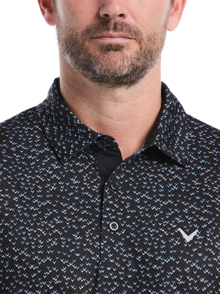 Men's Confetti Chevron All Over Polo
