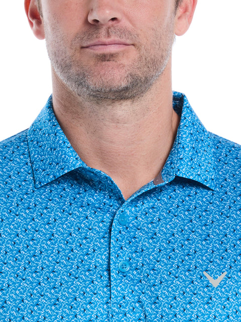 Men's Confetti Chevron All Over Polo