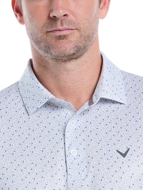 Men's Confetti Chevron All Over Polo