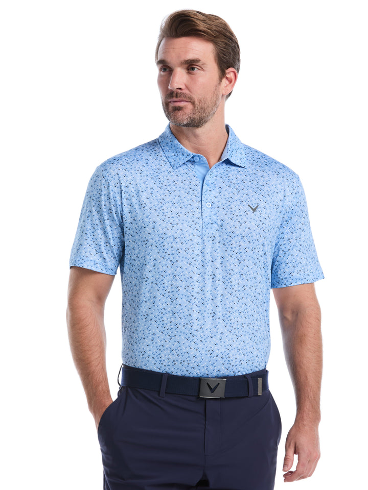Men's Confetti Chevron All Over Polo