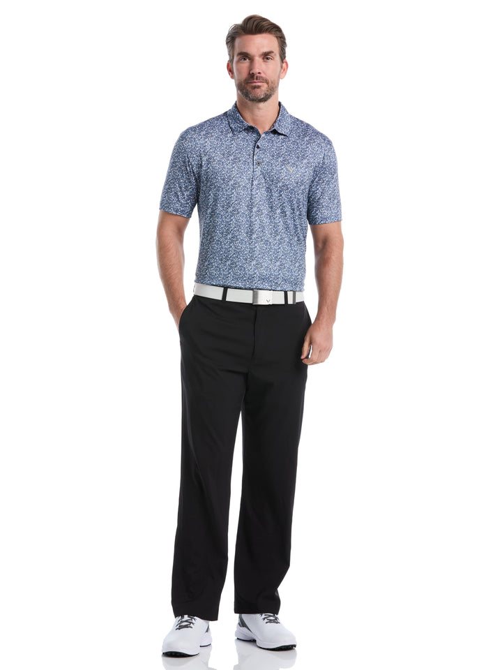 Men's Confetti Hex Print Golf Polo
