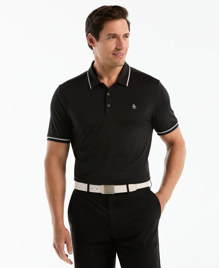 Solid Short Sleeve Polo (Caviar) 