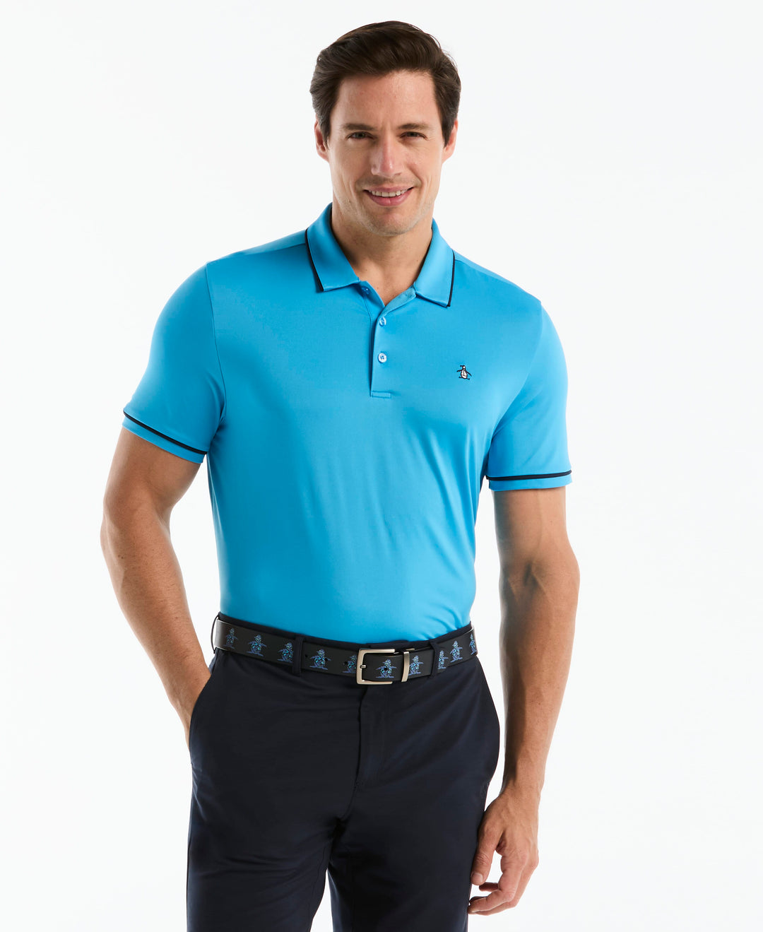 Solid Short Sleeve Polo (Malibu Blue) 