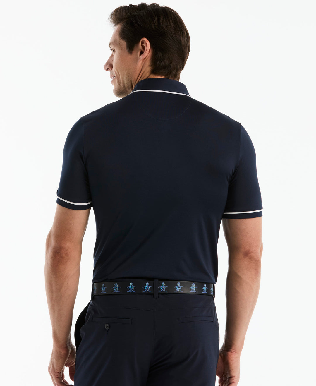 Solid Short Sleeve Polo (Black Iris) 