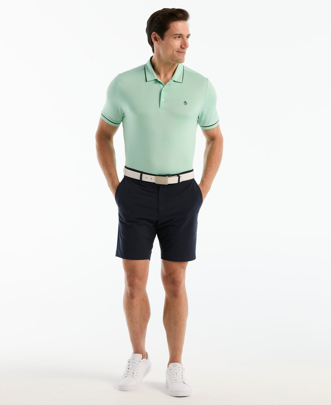 Solid Short Sleeve Polo (Lichen) 