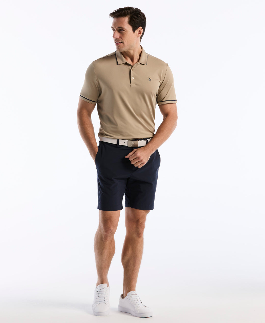 Solid Short Sleeve Polo (Chinchilla) 