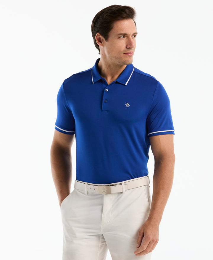 Solid Short Sleeve Polo (Surf The Web) 