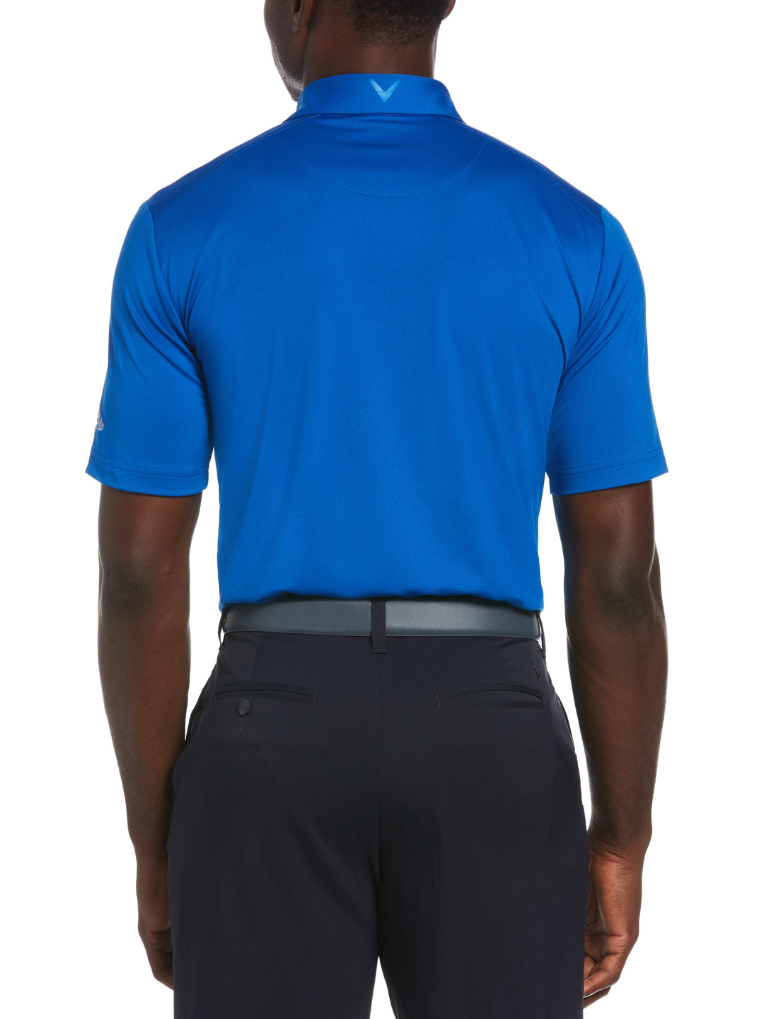 Mens Cooling Micro Hex Polo (Magnetic Blue) 