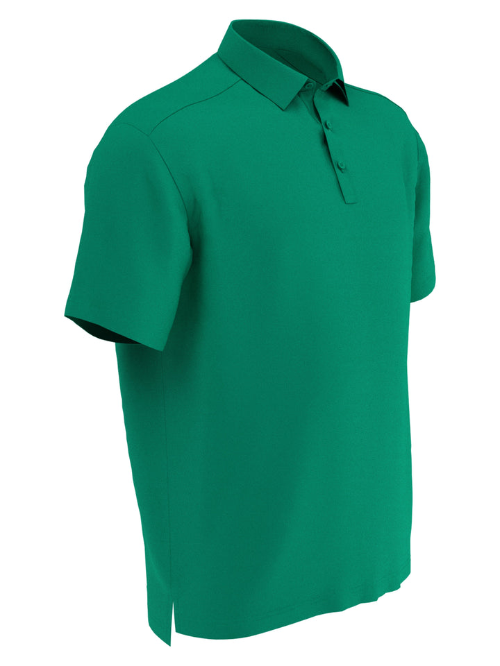 Mens Cooling Micro Hex Polo (Golf Green) 