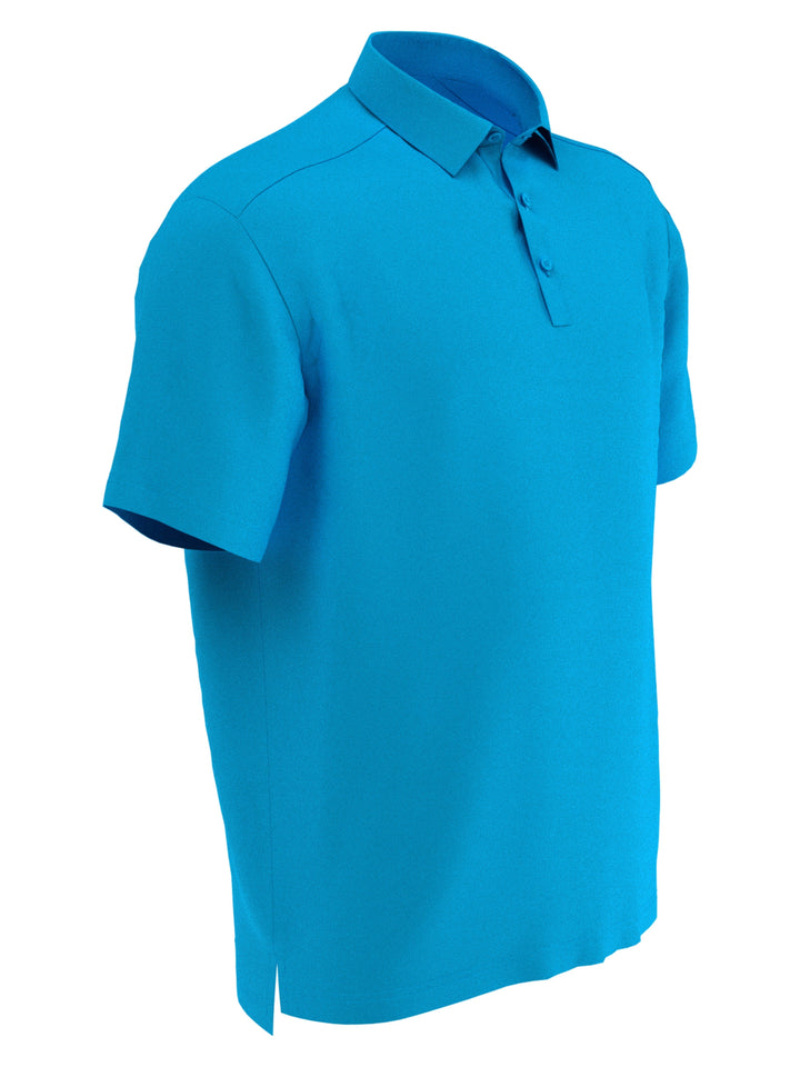 Mens Cooling Micro Hex Polo (Hawaiian Ocean) 