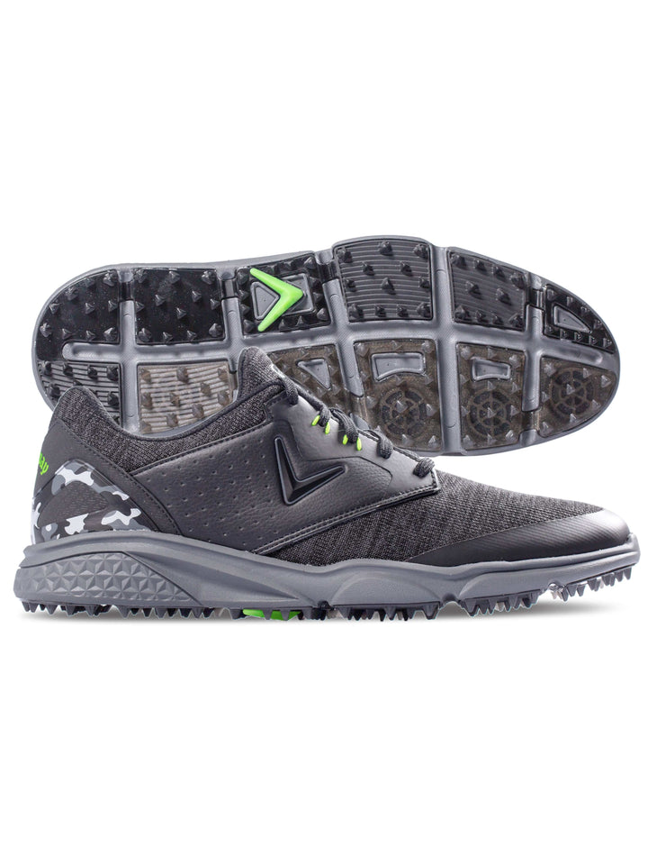 Mens Coronado V2 Spikeless Golf Shoes (Black/Grey) 