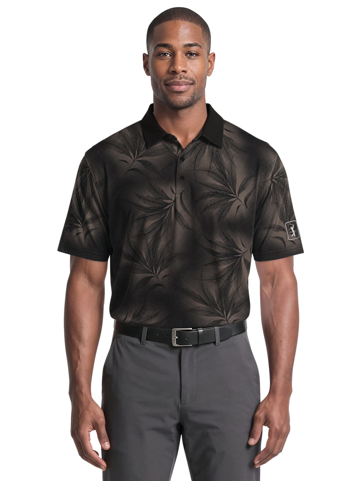 Men's Diffused Foliage Print Polo