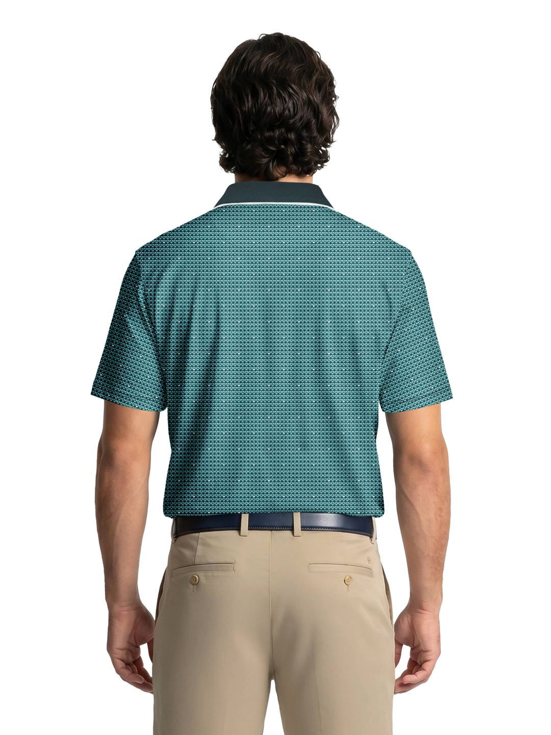 Men's Dimensional Geo Printed Polo