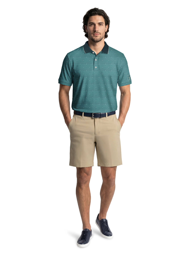 Men's Dimensional Geo Printed Polo