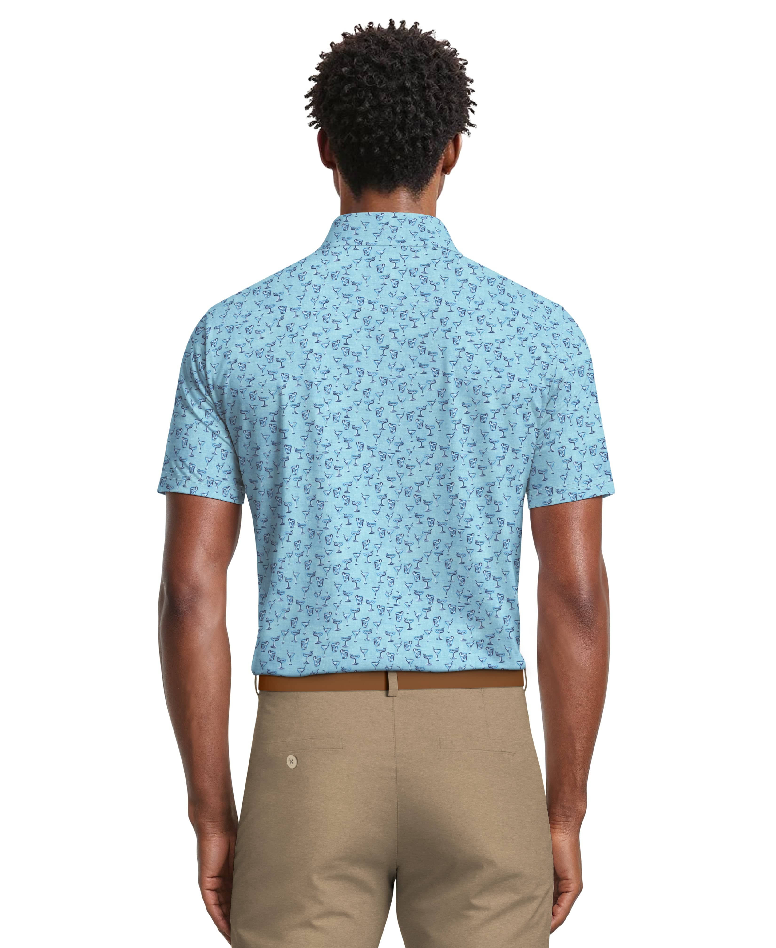 Men's Drinks Conversational Polo – Golf Apparel Shop