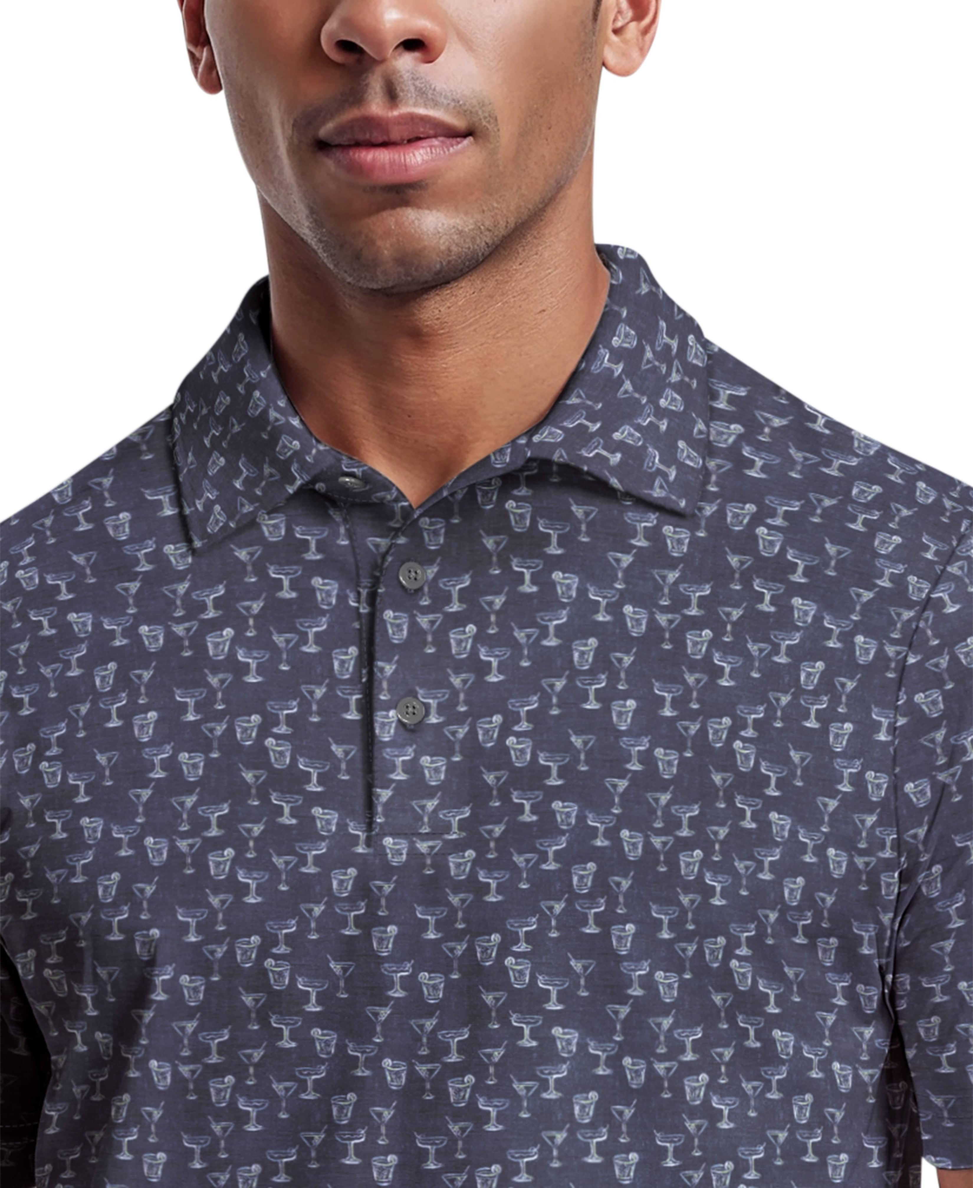 Men's Drinks Conversational Polo – Golf Apparel Shop