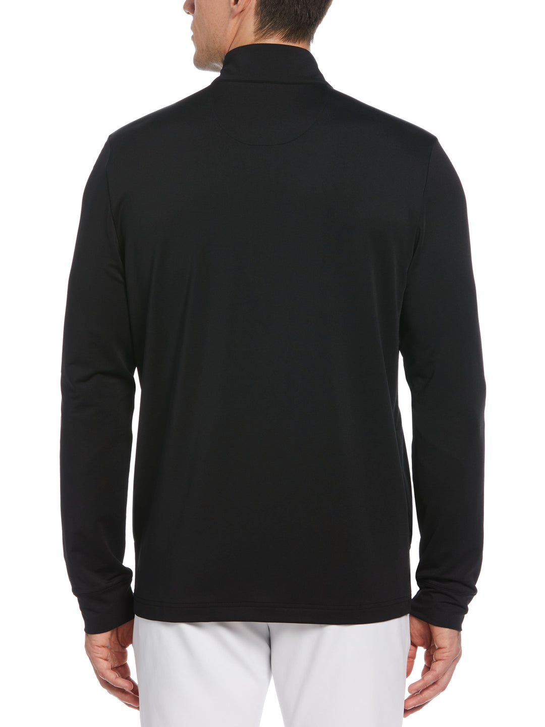 Earl 1/4 Zip Long Sleeve Golf Pullover Jumper (Caviar) 