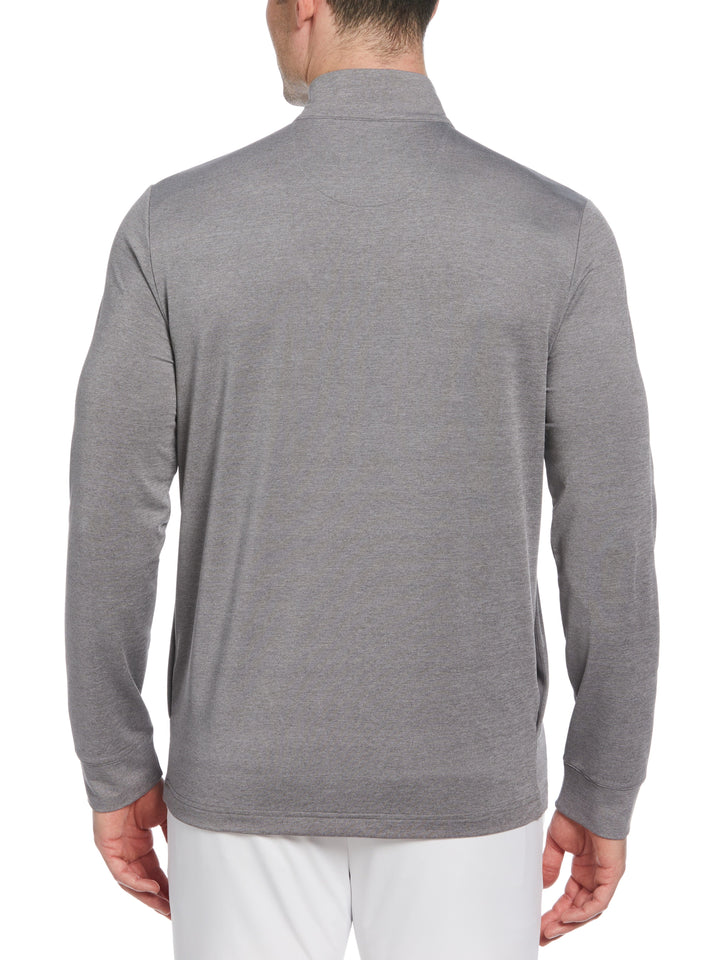 Earl 1/4 Zip Long Sleeve Golf Pullover Jumper (Quiet Gray Heather) 