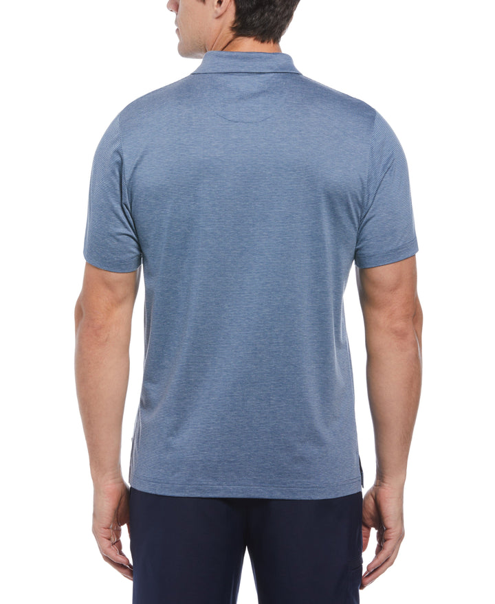 Eco Fine Line Golf Polo (Lt. Coronet Blue Htr) 