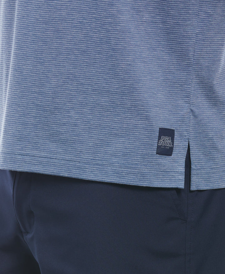 Eco Fine Line Golf Polo (Lt. Coronet Blue Htr) 