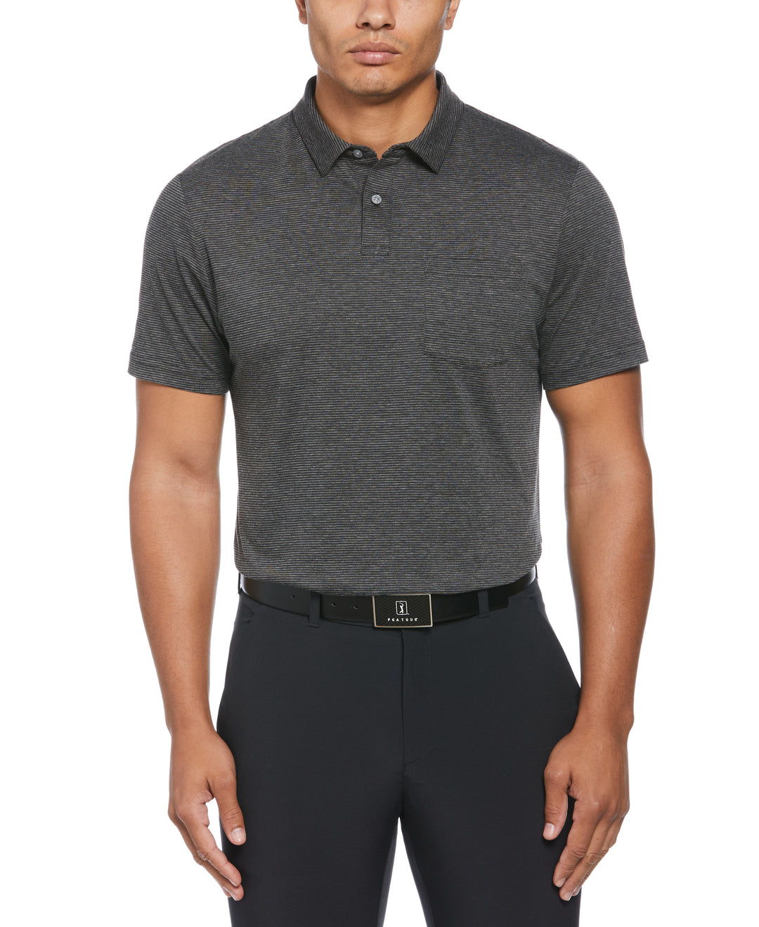 Eco Fine Line Golf Polo (Caviar Htr) 