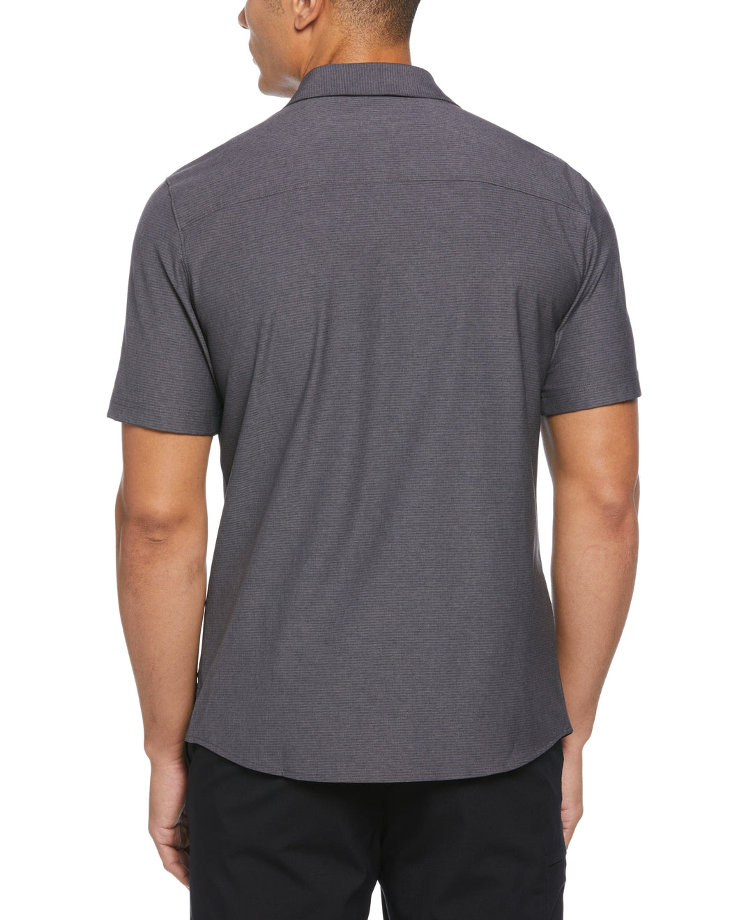 Eco Woven Coatfront Golf Shirt (Charcoal Art) 