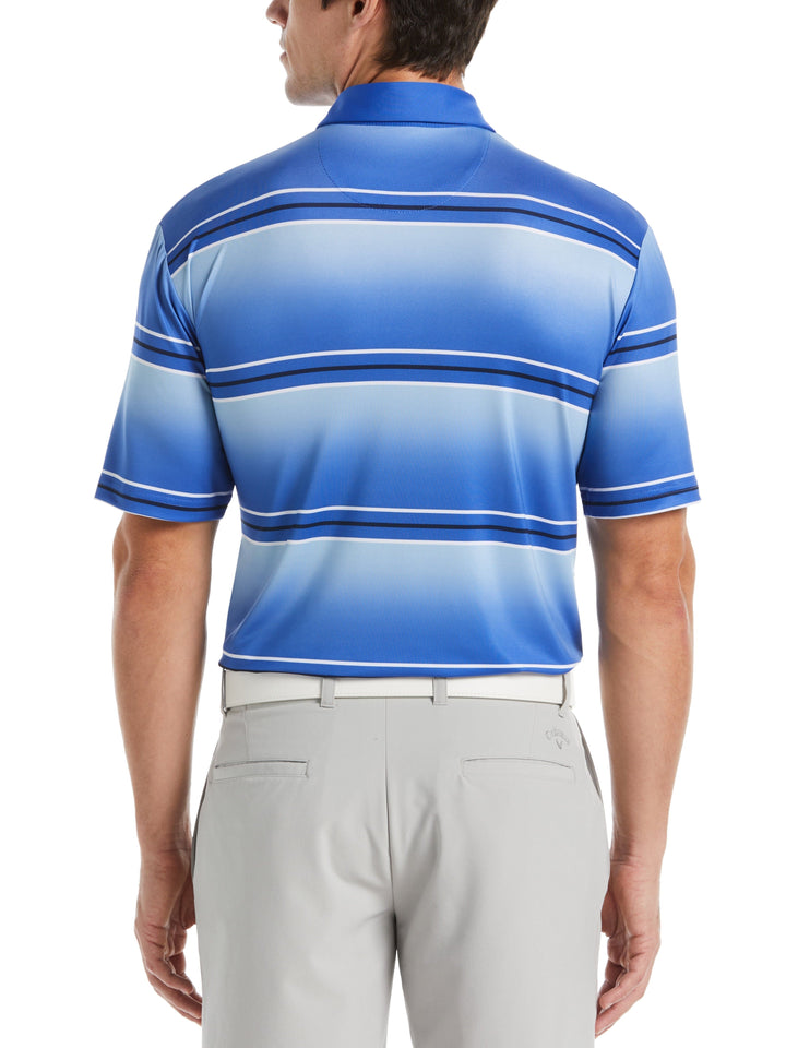 Energized Stripe Golf Polo (Amparo Blue) 