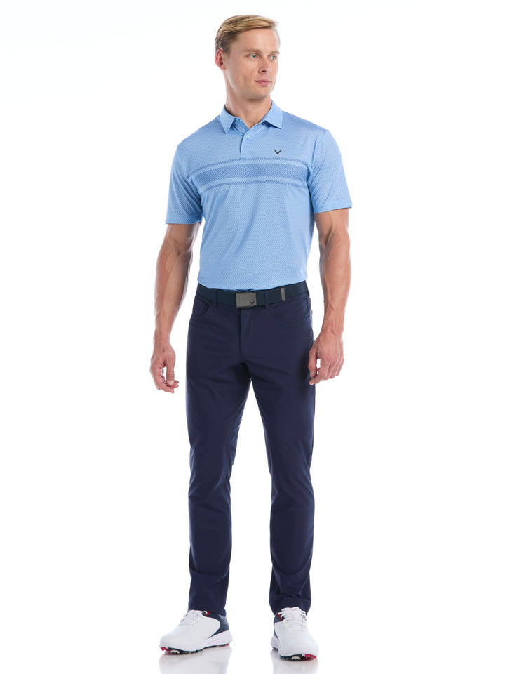 Men's Engineered Blocked Geo Print Polo