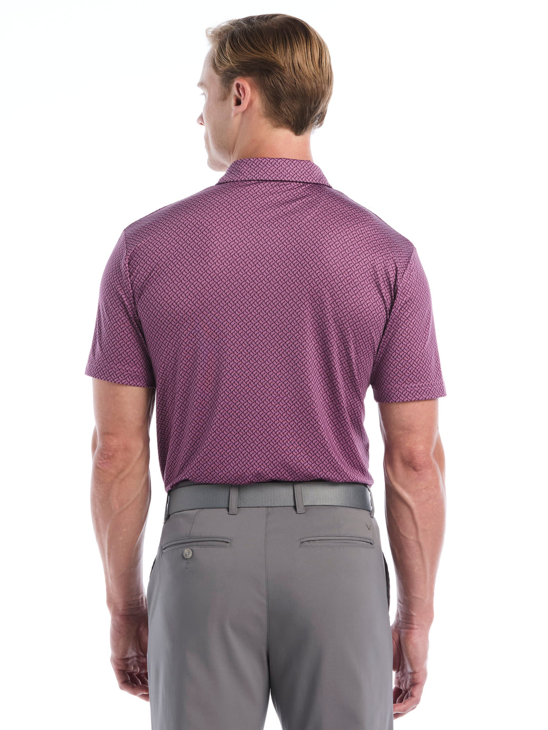 Men's Engineered Blocked Geo Print Polo