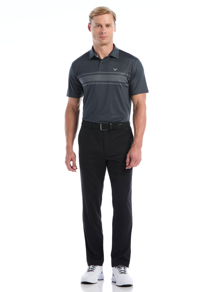 Men's Engineered Blocked Geo Print Polo