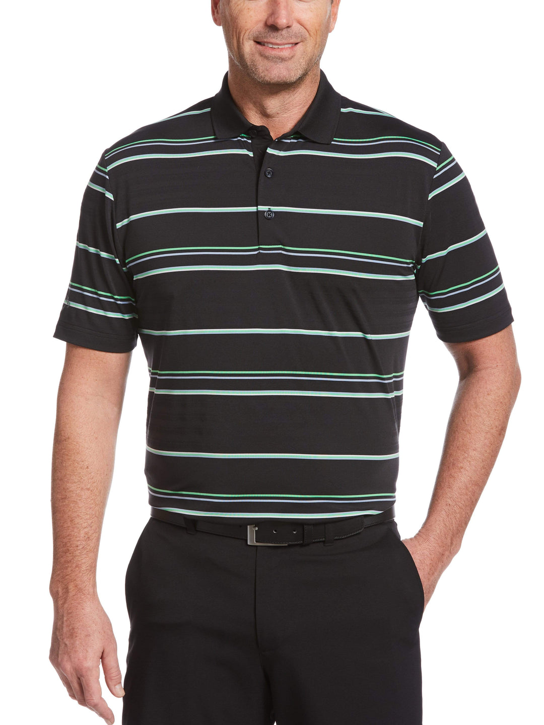 Men's Engineered Roadmap Textured Polo