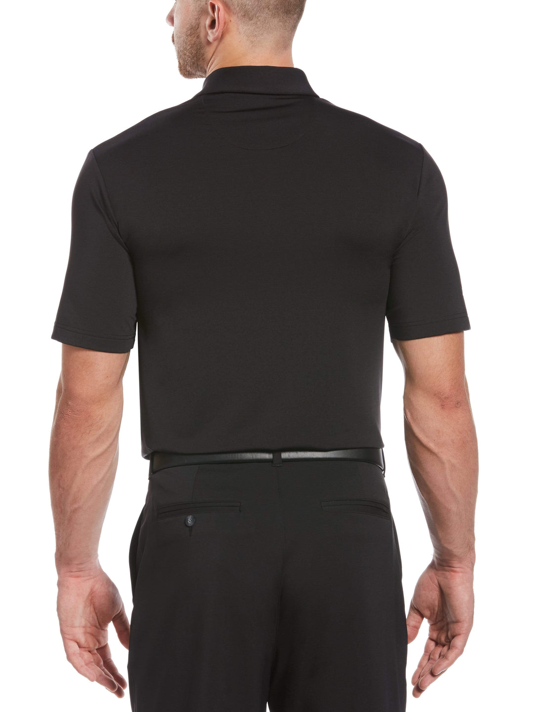 Men's Engineered Space Dyed Chest Stripe Jacquard Polo