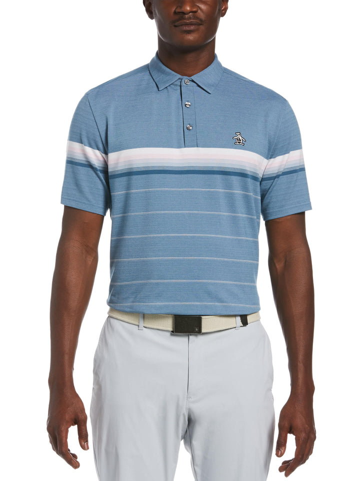 Men's Engineered Stripe Golf Polo