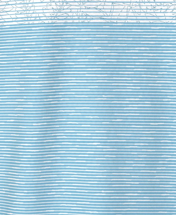 Engineered Textured Color Block Golf Polo (Brittany Blue) 