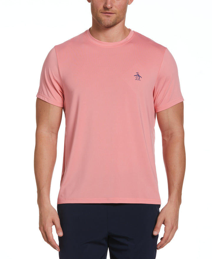 English Heritage Crew Neck Short Sleeve Tennis T-Shirt (Geranium Pink) 