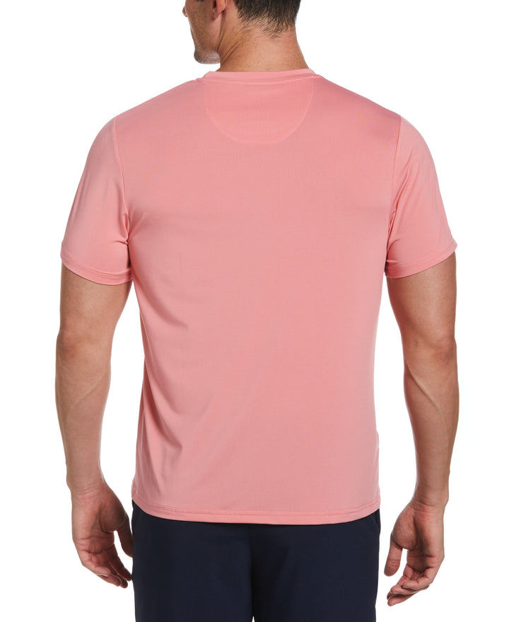 English Heritage Crew Neck Short Sleeve Tennis T-Shirt (Geranium Pink) 