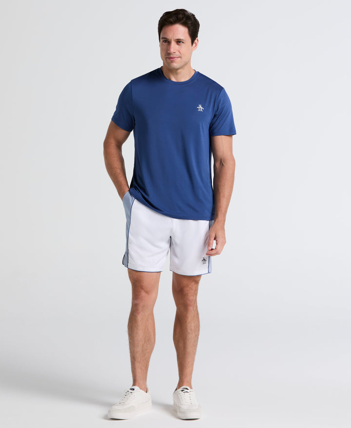 Solid Performance Crew Tennis Tee (True Navy) 