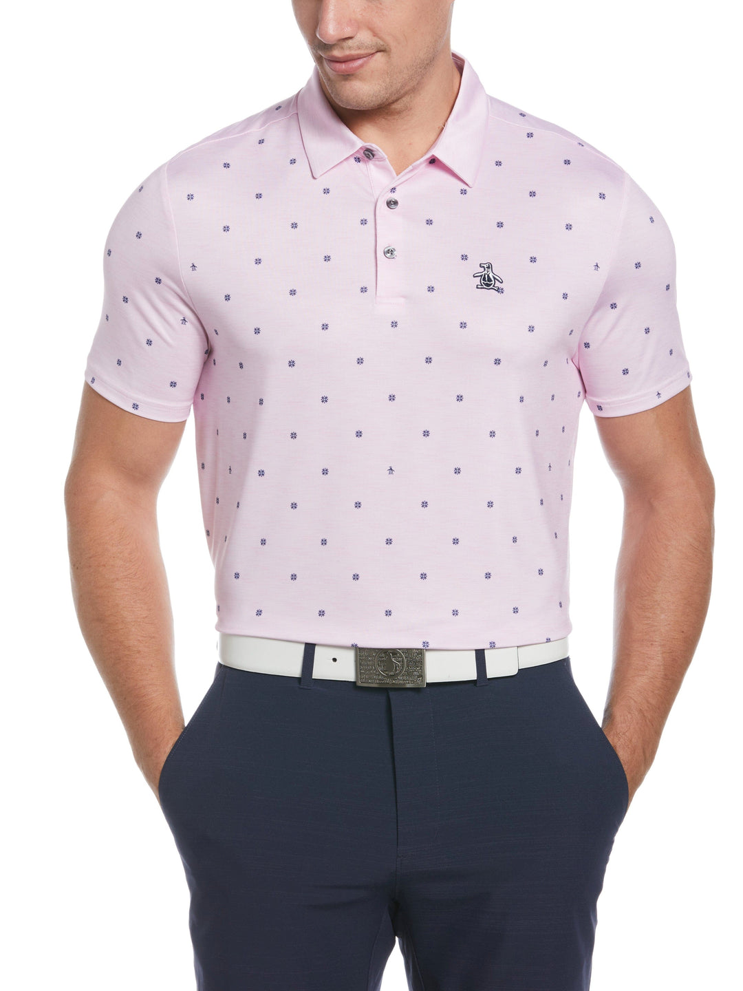 Men's Fair Isle Print Golf Polo