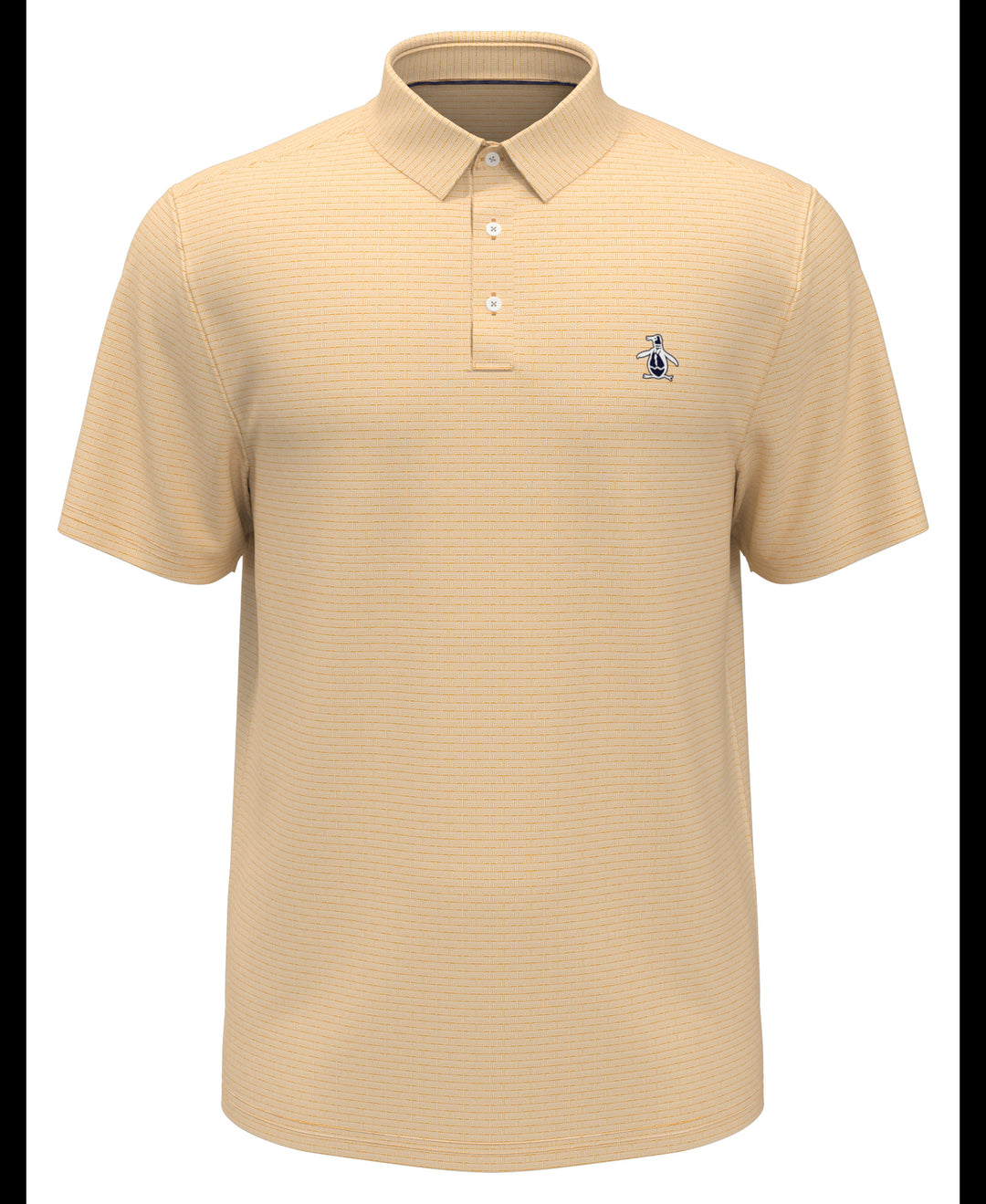 Fine Line Boat Print Polo (Warm Apricot) 