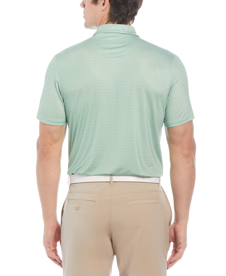 Fine Line Boat Print Polo (Jade Green) 