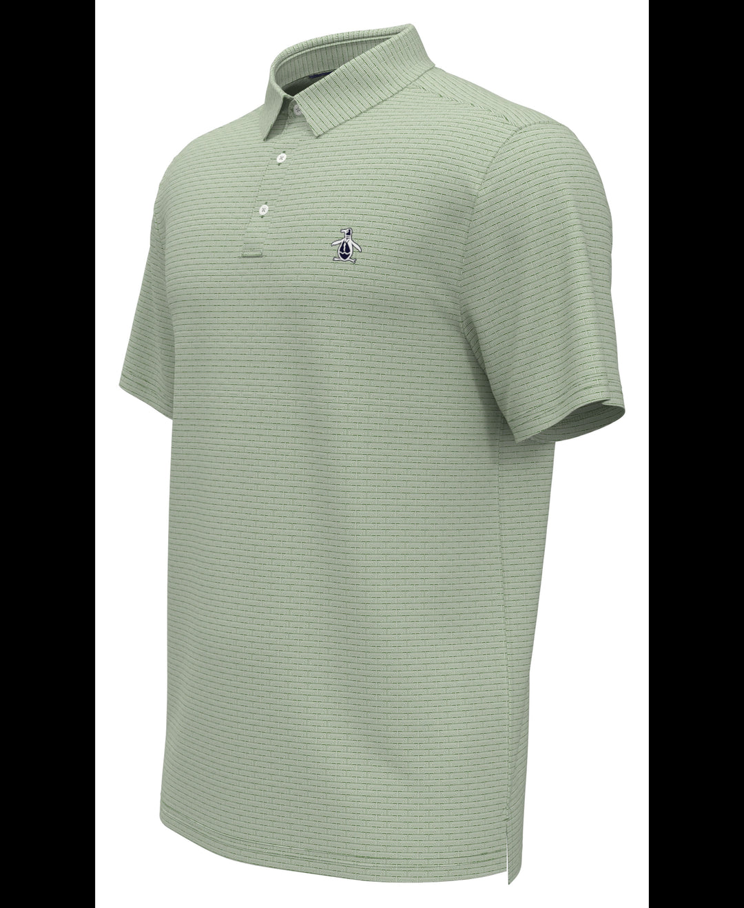 Fine Line Boat Print Polo (Jade Green) 